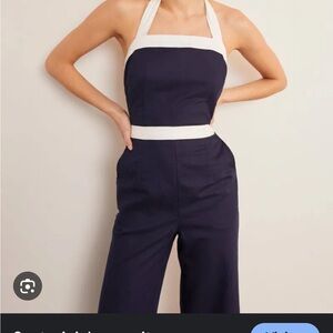 Boden Santorini Cropped Leg Jumpsuit, Size 6